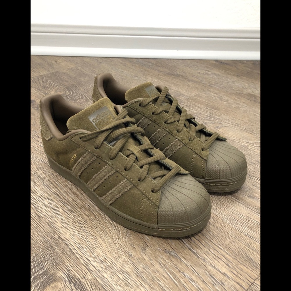Adidas Kids Olive Green Sneakers